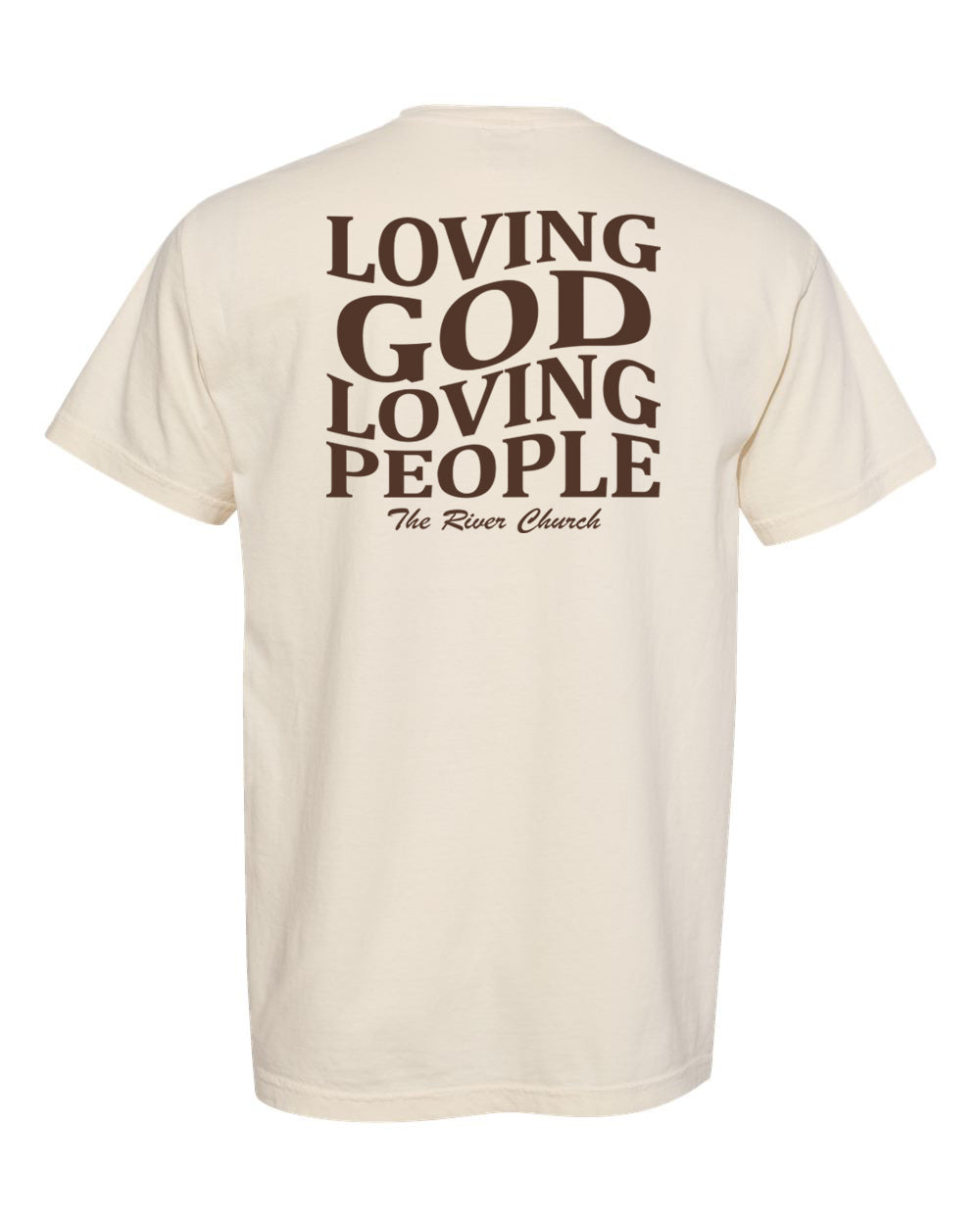 Loving God Wavy Text Short Sleeve Tee
