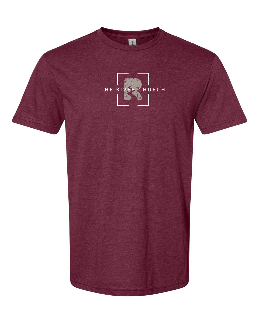 R Logo Short Sleeve Tee - Maroon & Navy Color Options